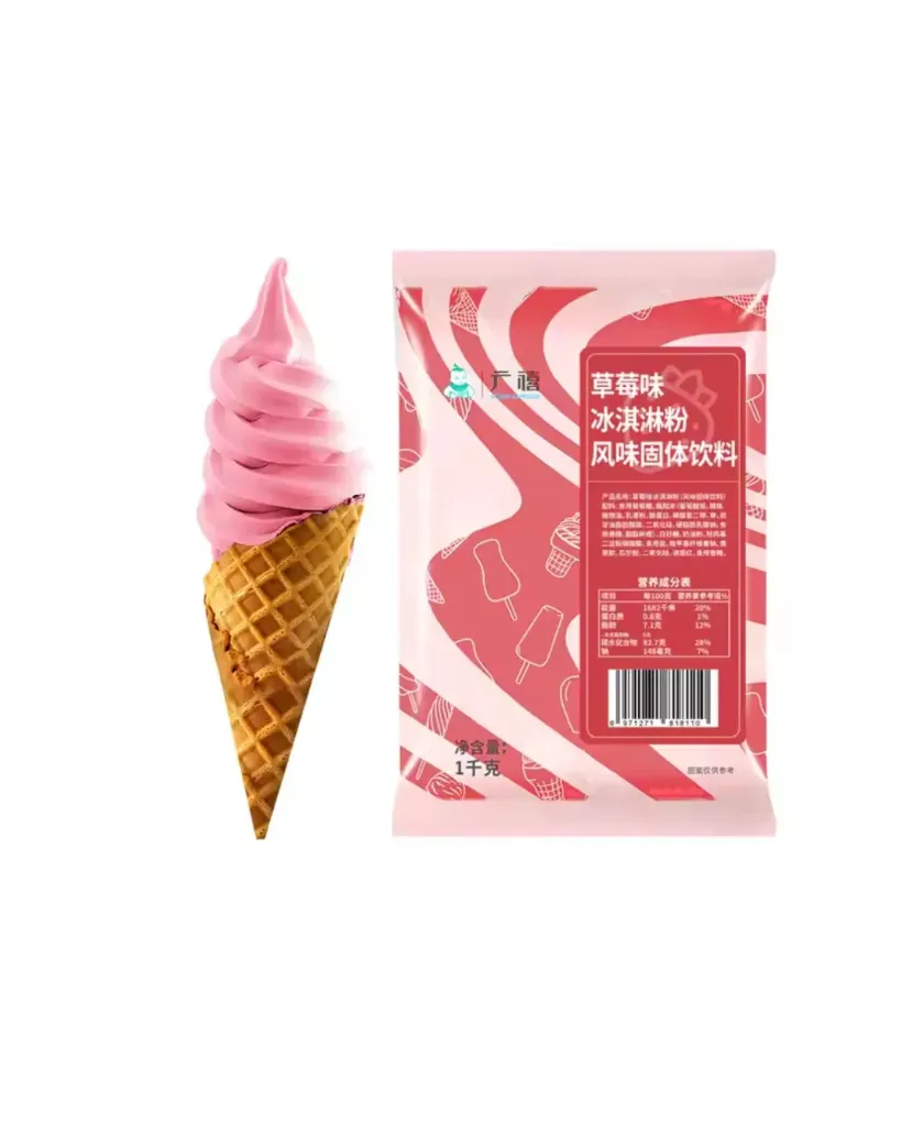 Mezcla Fresa cono suave